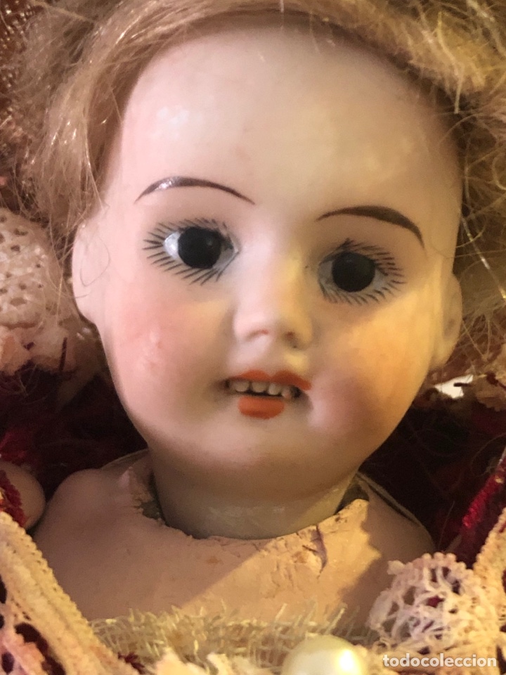 Mu&ntilde;ecas porcelana: Antigua mu&ntilde;eca con cabeza de biscuit - Foto 5