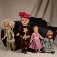 Bambole Porcellana: LOTE DE CUATRO MUÑECAS ANTIGUAS PEQUEÑAS DE PORCELANA, LEER DESCRIPCIÓN