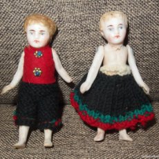 Muñecas Porcelana: PAREJA DE MIGNONETTES GERMANY,SELLADAS,FINALES DEL S.XIX Ó PPIO DEL XX