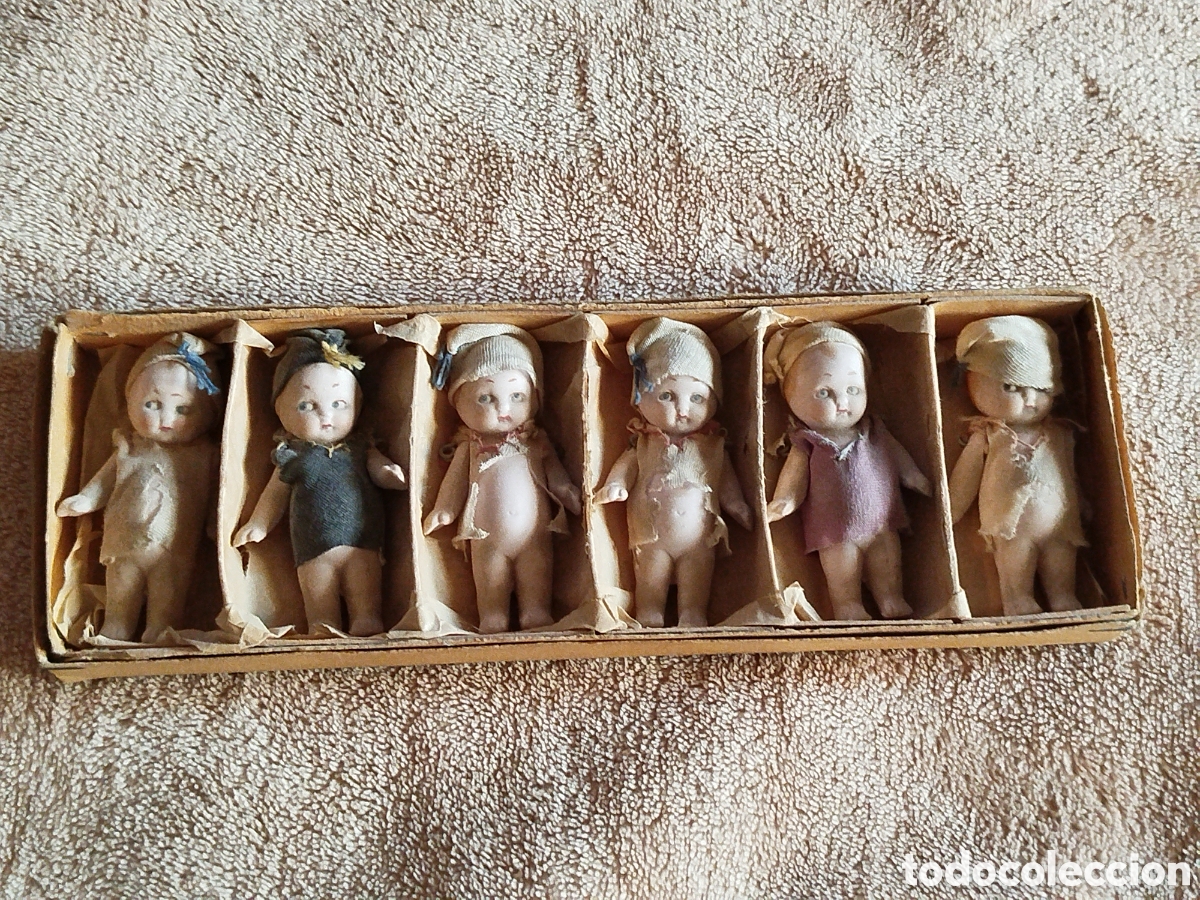 Mu&ntilde;ecas Porcelana: Mu&ntilde;equitas de porcelana en su caja original. S XIX -XX