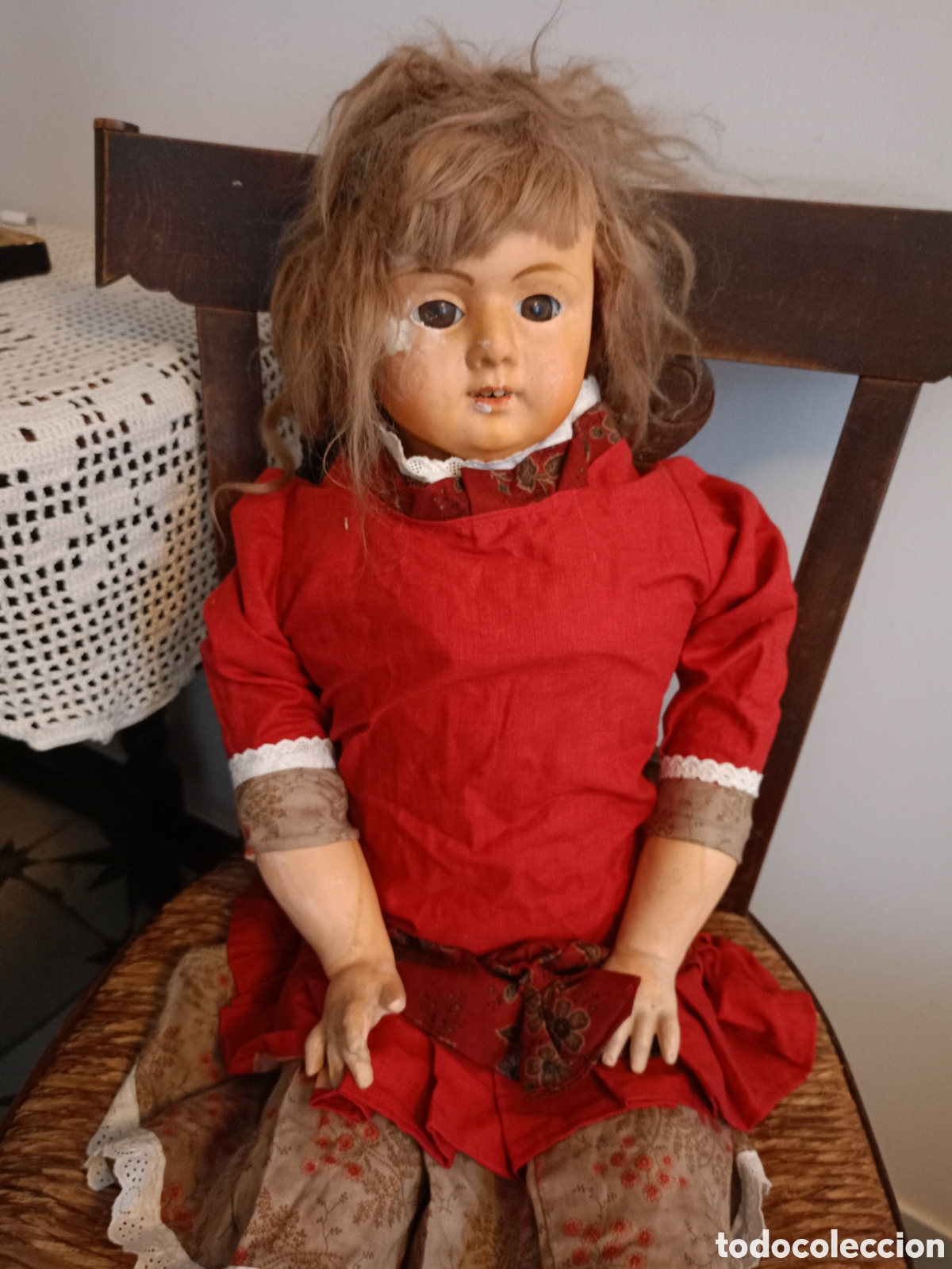 Mu&ntilde;ecas Porcelana: Mu&ntilde;eca alemana antigua de 1870