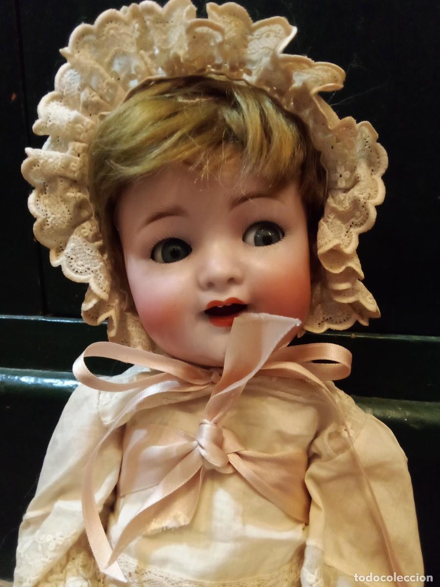 Mu&ntilde;ecas Porcelana: Mu&ntilde;eca beb&eacute; SIMON & HALBIG porcelana , alemana