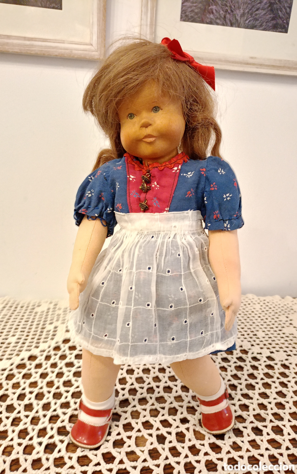 Mu&ntilde;ecas Porcelana: Mu&ntilde;eca de Hildegard Krahmer finales de los 50 principios de los 60