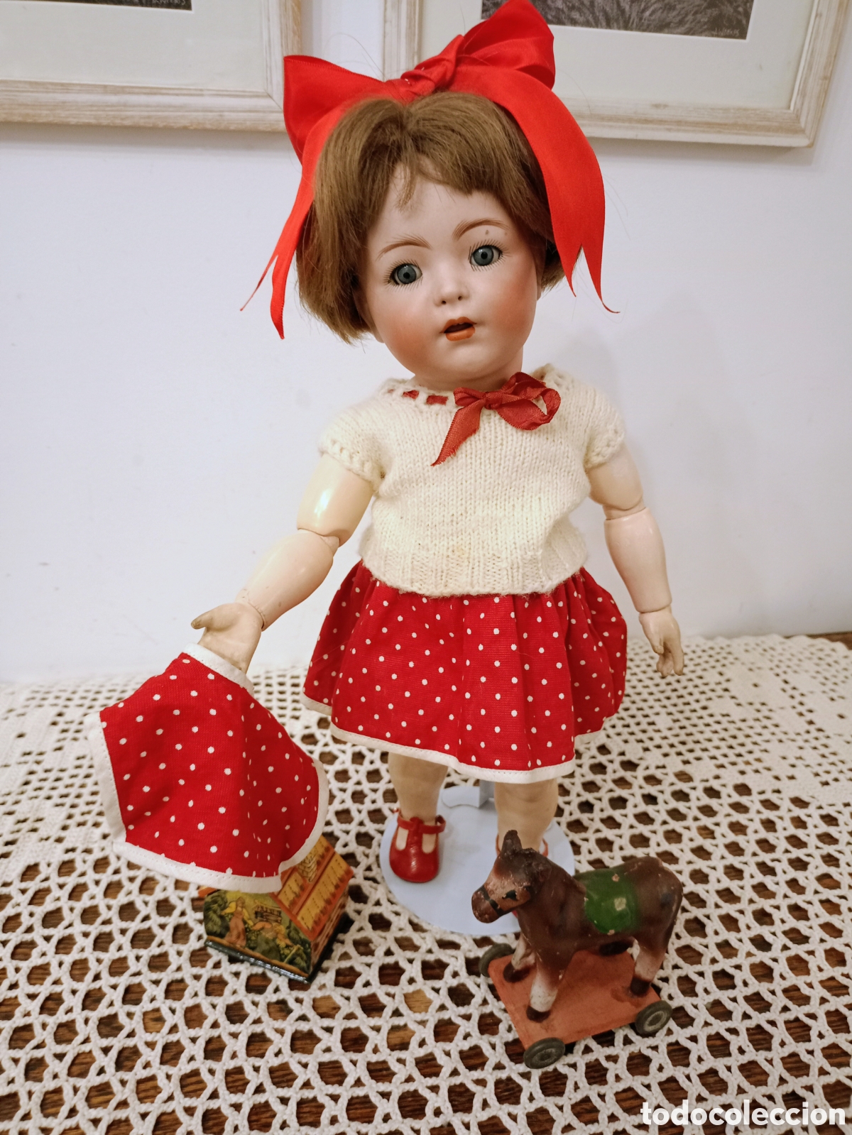 Mu&ntilde;ecas Porcelana: Antigua mu&ntilde;eca de porcelana Franz Schimidt