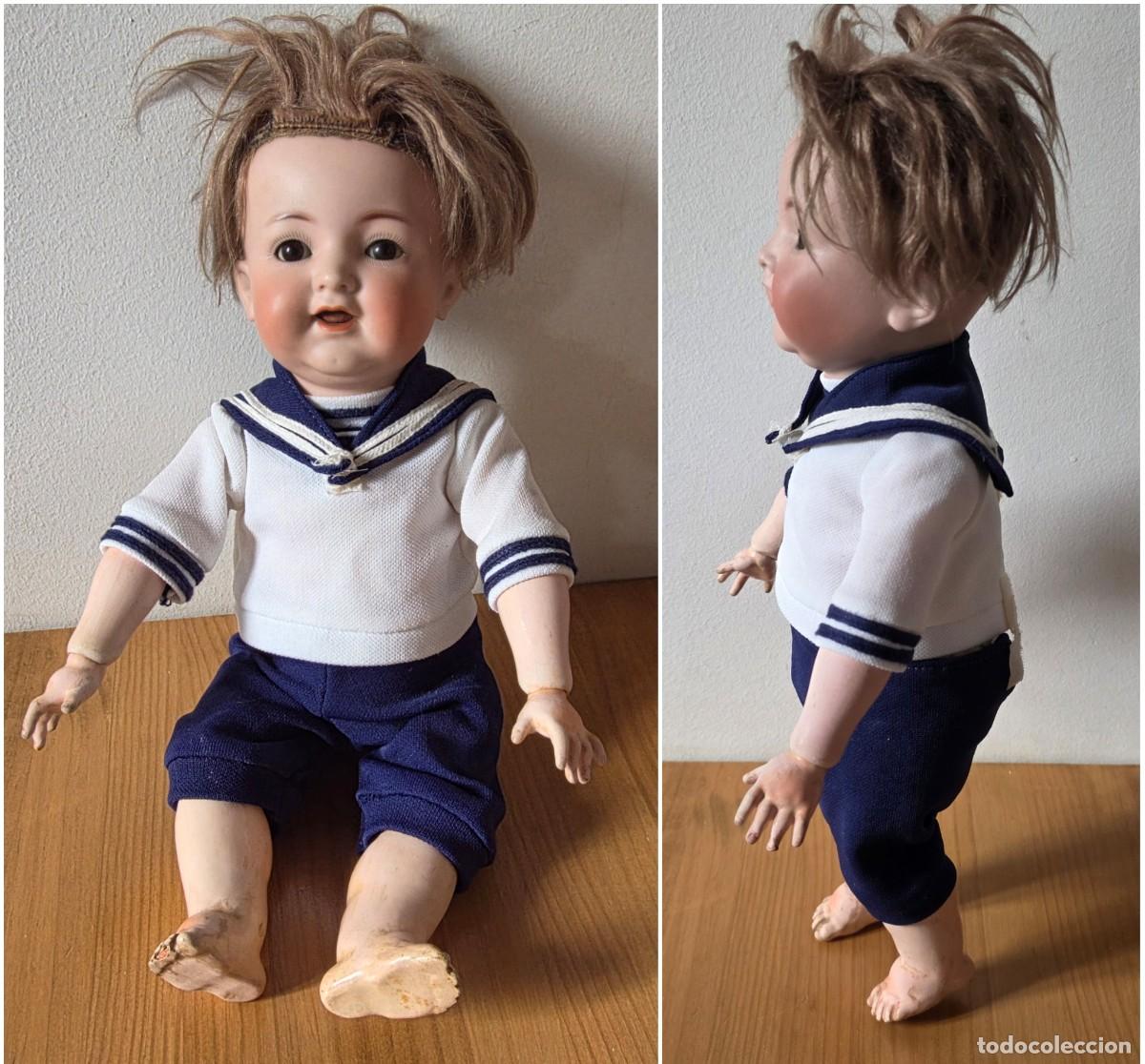 Porzellanpuppen: ANTIGUA MU&Ntilde;ECA cabeza porcelana K R Simon Halbig 126 43 cm