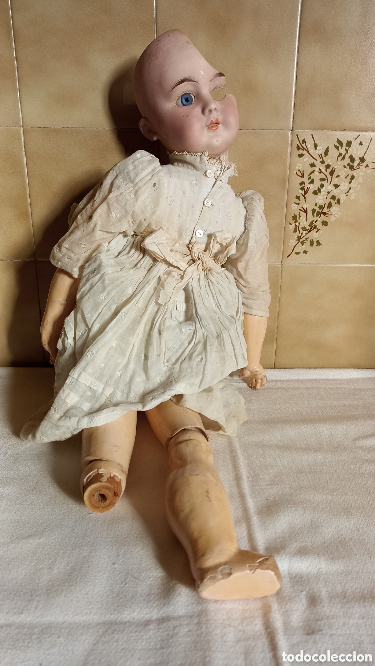 Mu&ntilde;ecas Porcelana: Mu&ntilde;eca Cabeza Porcelana Rota,para Restaurar o para Piezas