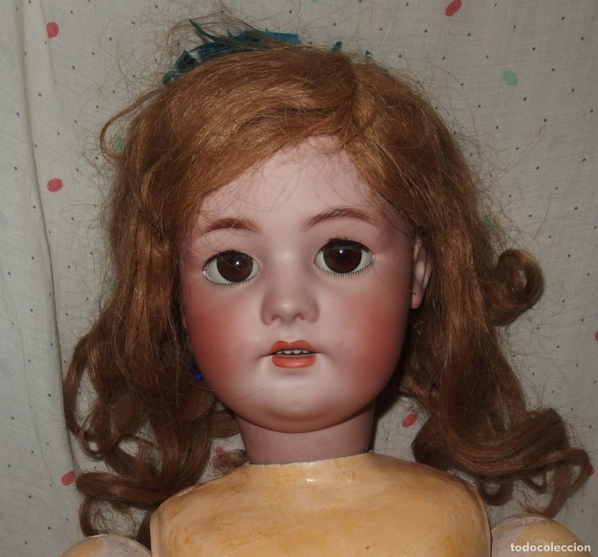 Mu&ntilde;ecas porcelana: MU&Ntilde;ECA PORCELANA,SIMON&HALBIG,1078,GERMANY,MIDE 80 CMS DE ALTURA