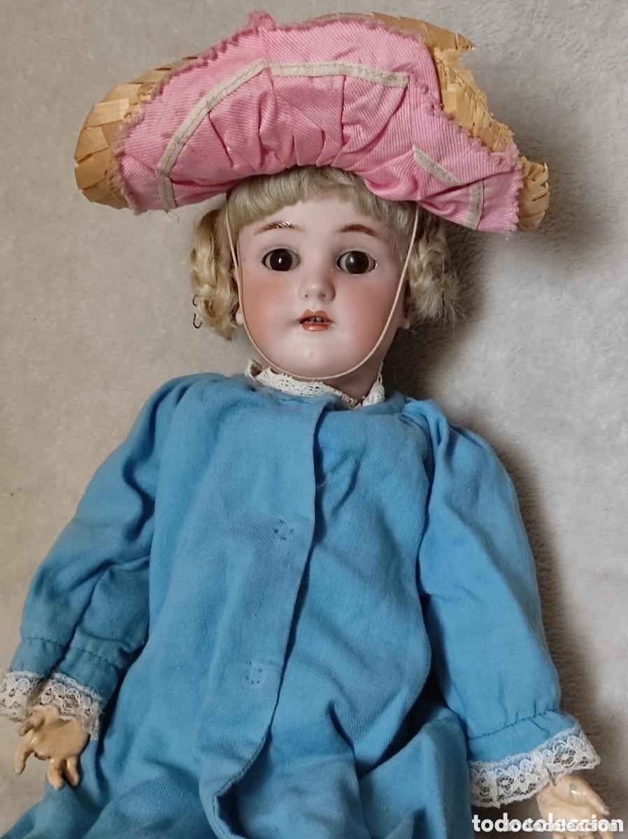 Bonecas Porcelana: Antigua mu&ntilde;eca de porcelana cart&oacute;n piedra Simon & Halbig 50 cm