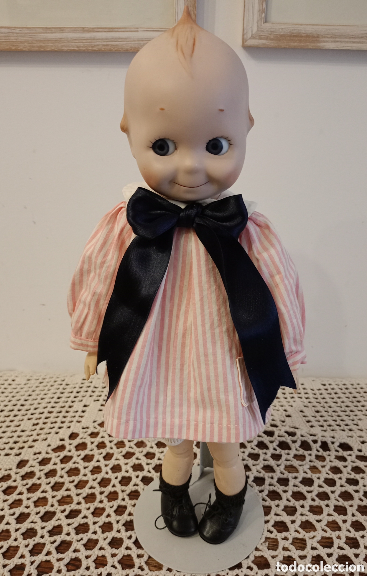 Mu&ntilde;ecas porcelana: Mu&ntilde;eco Kewpie reproducci&oacute;n modelo Kestner