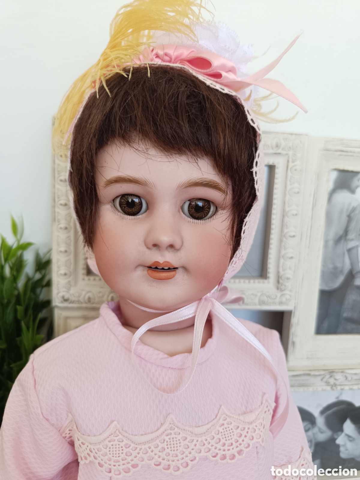 Mu&ntilde;ecas porcelana: Antigua mu&ntilde;eca DEP composicion