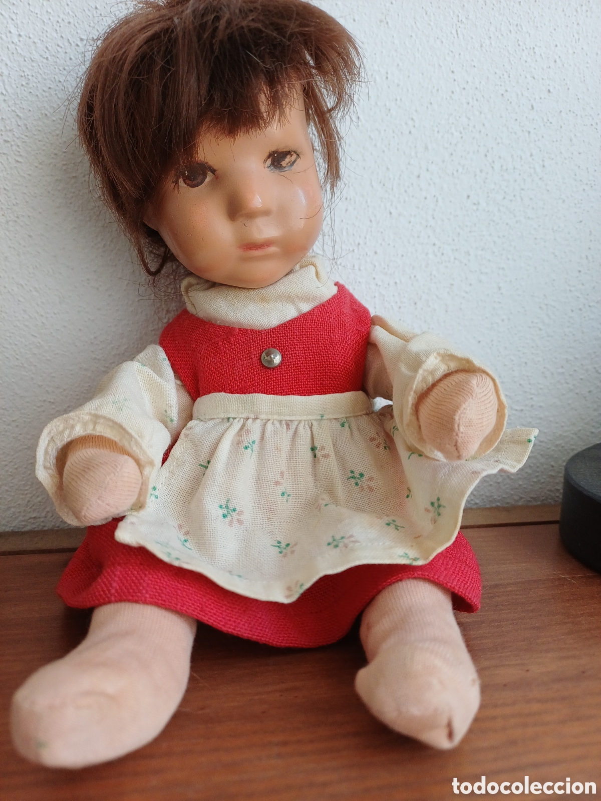 Mu&ntilde;ecas porcelana: Mu&ntilde;eca Antigua K&auml;the Kruse Original - Para Restaurar (Con Etiqueta)