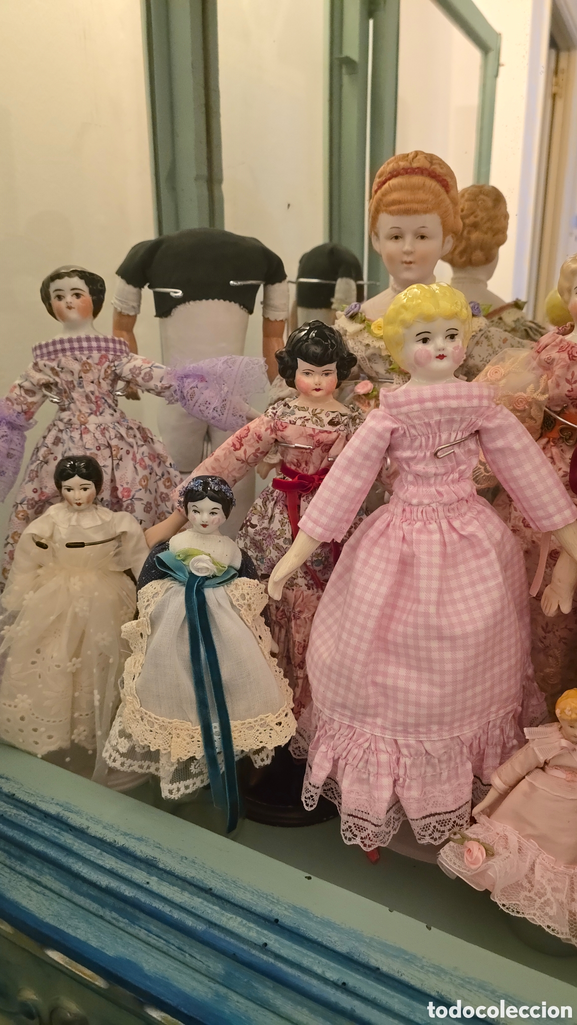 Mu&ntilde;ecas porcelana: Lote mu&ntilde;ecas antiguas Parian