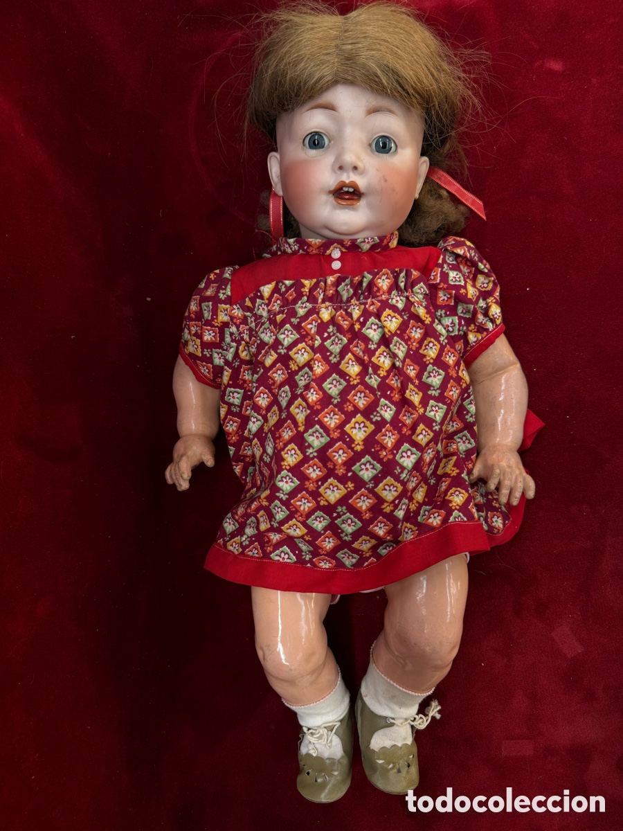 Mu&ntilde;ecas porcelana: Antigua mu&ntilde;eca Alemana,99/12 porcelana y carton piedra!