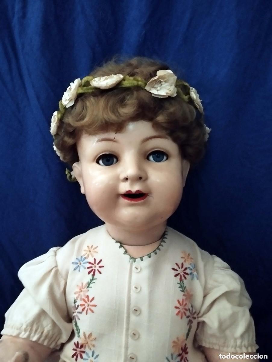 Mu&ntilde;ecas porcelana: Mu&ntilde;eco cabeza porcelana Aleman ALL,BECK& GOTTSCHALK SOBRE 1920 / Mu&ntilde;eca Antigua