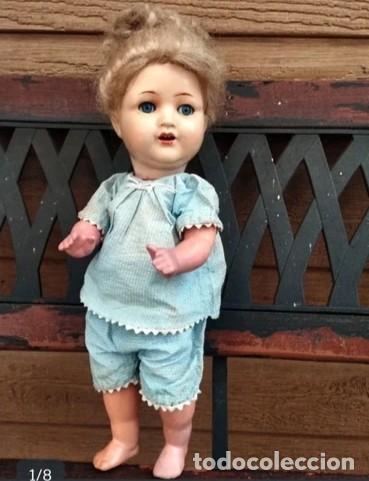 Mu&ntilde;ecas porcelana: Mu&ntilde;eca antigua cabeza de porcelana Alemana