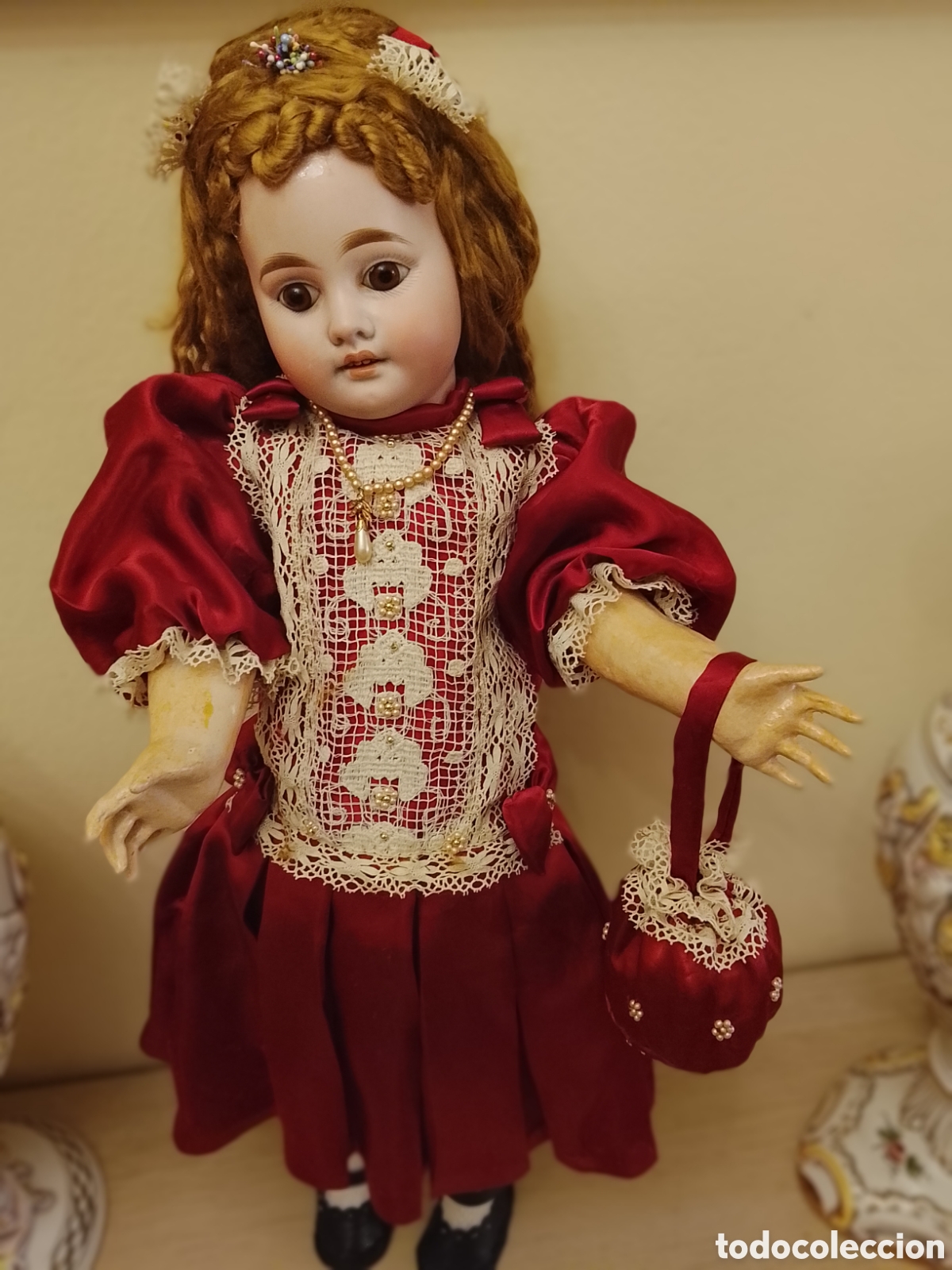 Mu&ntilde;ecas porcelana: Preciosa mu&ntilde;eca Armando Marseille ,de finales del siglo XIX.Mude 60 cent .Ver fotos y leer descripc