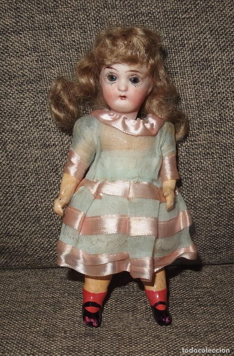 Mu&ntilde;ecas porcelana: ANTIGUA MIGNONETTE DE CABEZA DE PORCELANA,GERMANY,PARA EL MERCADO FRANC&Eacute;S,PPIO DEL S.XX
