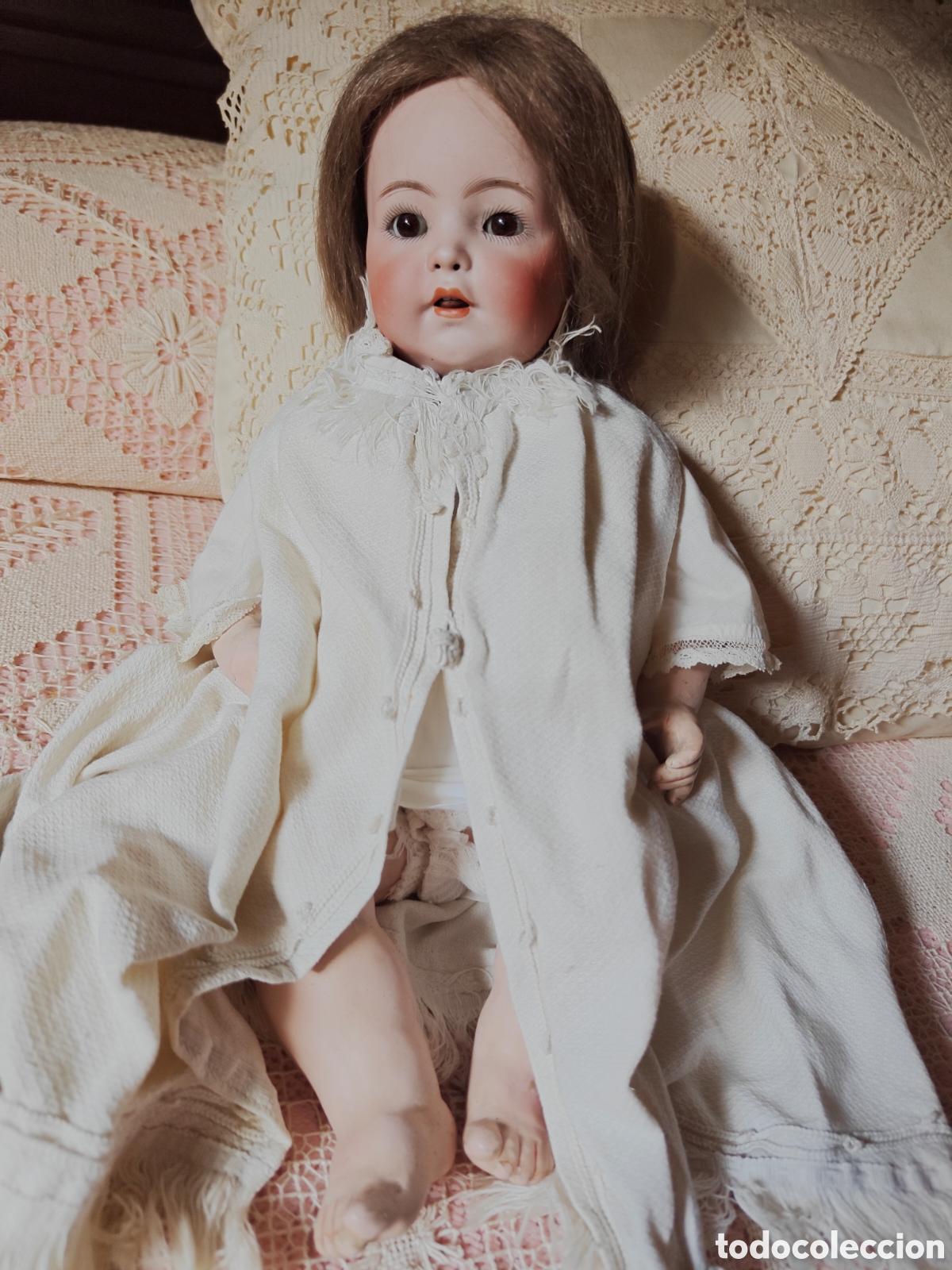 Mu&ntilde;ecas porcelana: Beb&eacute; antiguo Franz Schmidt F.S.& 1295C.