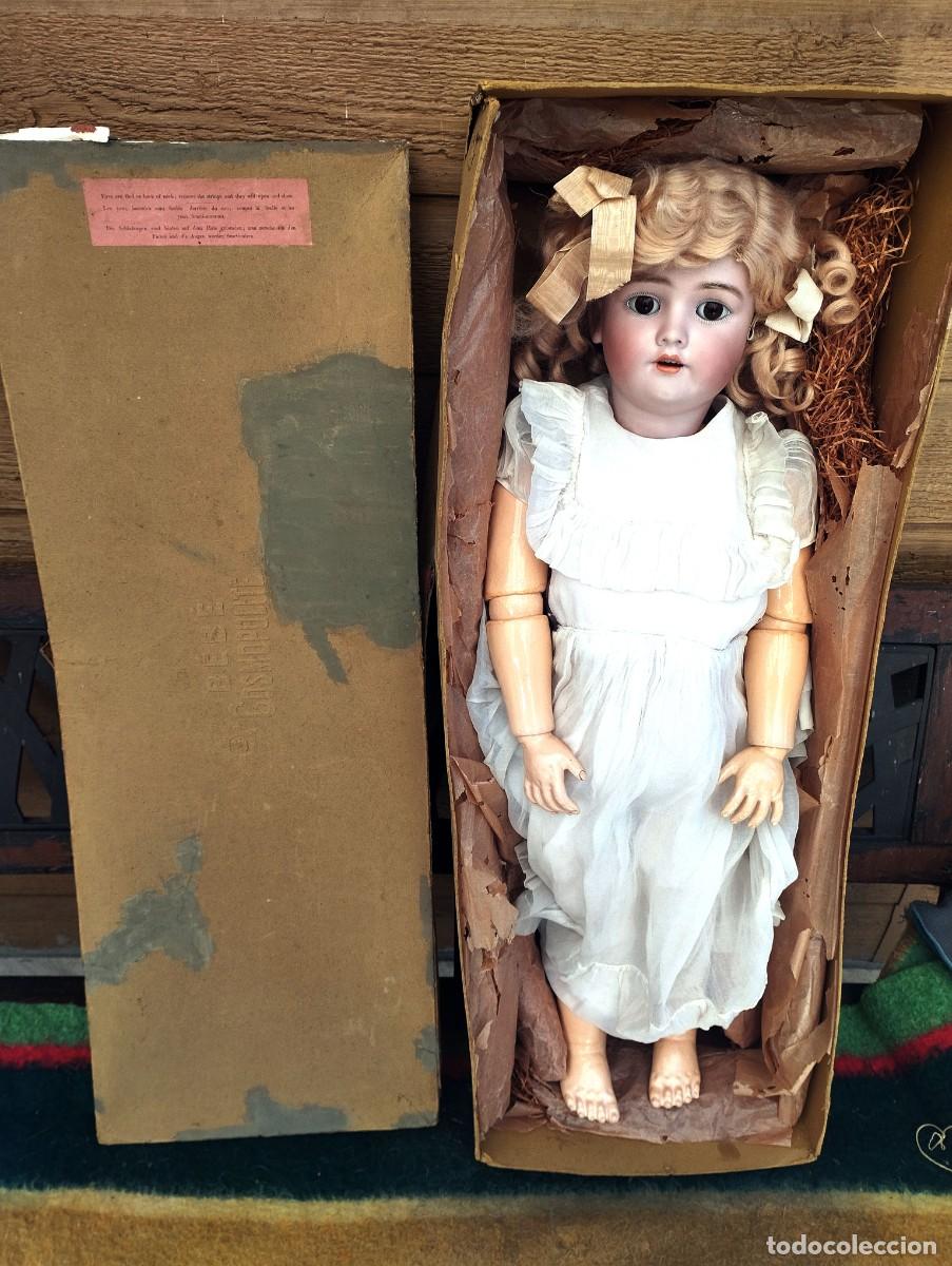 Porcelain Dolls: Mu&ntilde;eca antigua porcelana Alemana Simon Halbig Heinrich Handwerck en caja Original y toda de origen