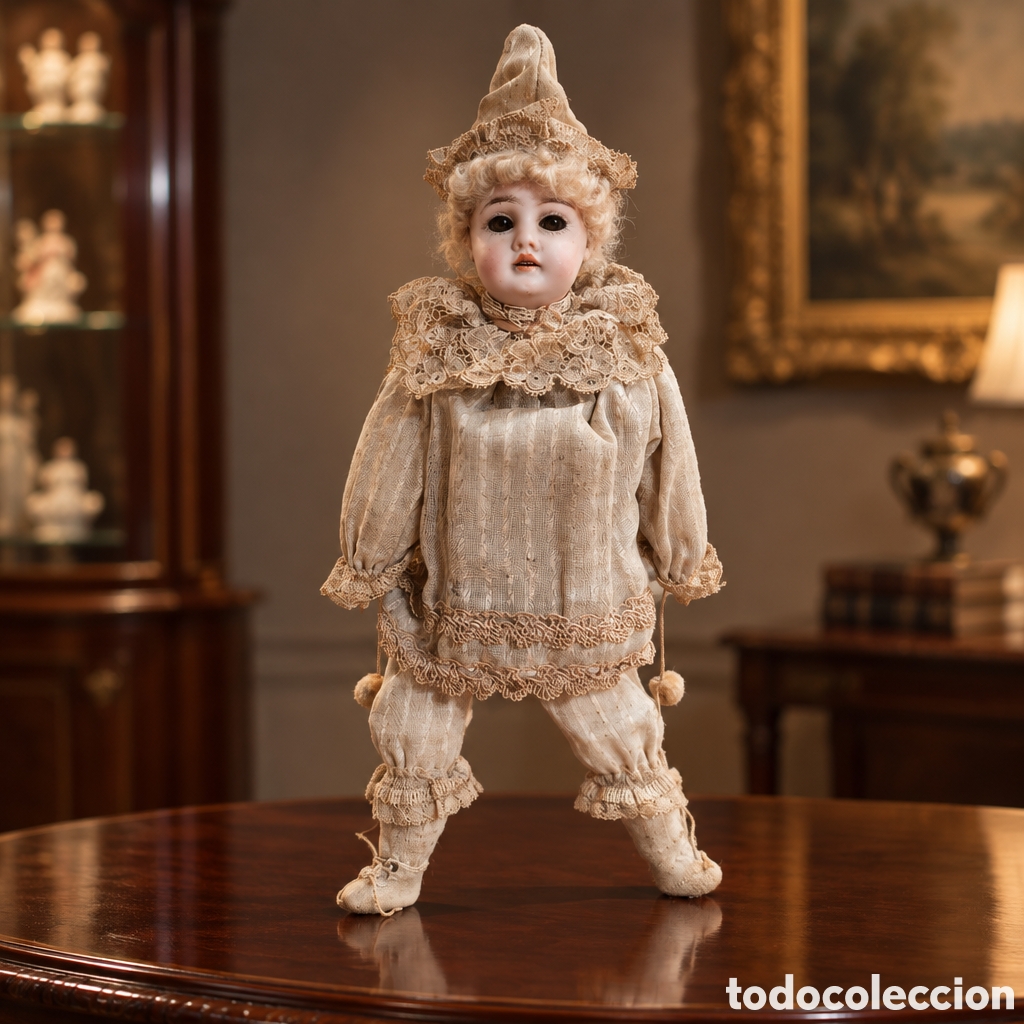 Bambole Porcellana: ANTIGUA MU&Ntilde;ECA CABEZA PORCELANA FINALES DEL SIGLO XIX. 30CM ALTO