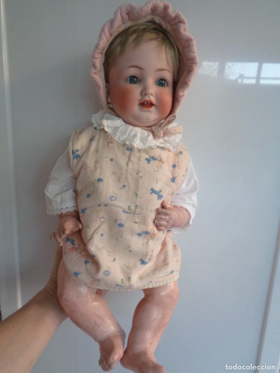 Mu&ntilde;ecas porcelana: MUY ANTIGUA MU&Ntilde;ECA DE PORCELANA BIZCOCHO MADE IN GERMANY , DE LA LLAMADAS &uml; DE CARACTER &uml;