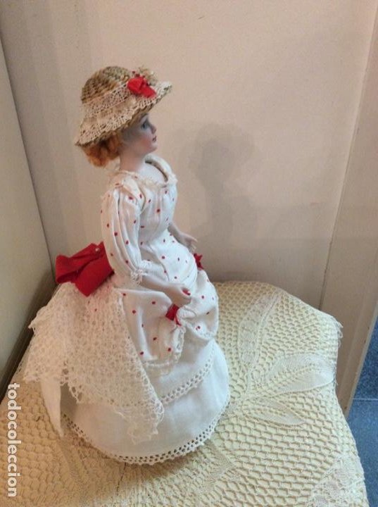Muñecas Porcelana: Muñeca de moda de porcelana francesa. Años 20 . 30 cm. - Foto 3 - 191267056