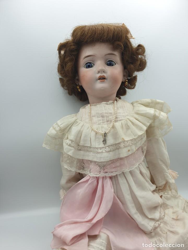 Poupée Ancienne Limoges France - Tête Caractère Caprice - Taille 12 - 64cm - Années 1910
