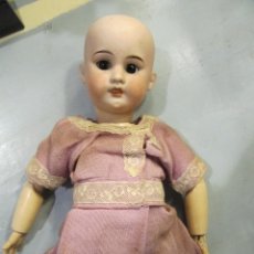 Muñecas Porcelana: ANTIGUA MUÑECA - PORCELANA -MADERA - CARTON? MARCA EN NUCA