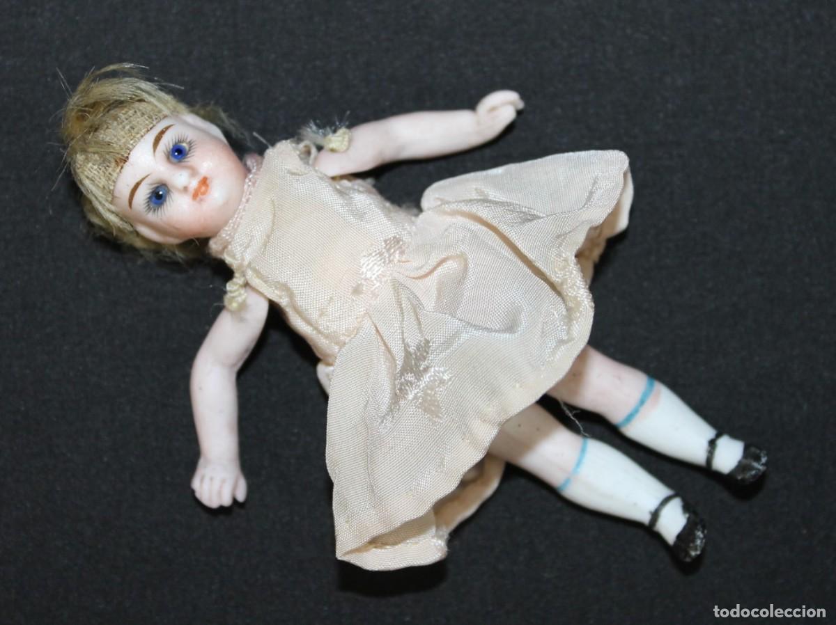 Mu&ntilde;ecas porcelana: Original mu&ntilde;eca francesa Mignonette en biscuit - Foto 1