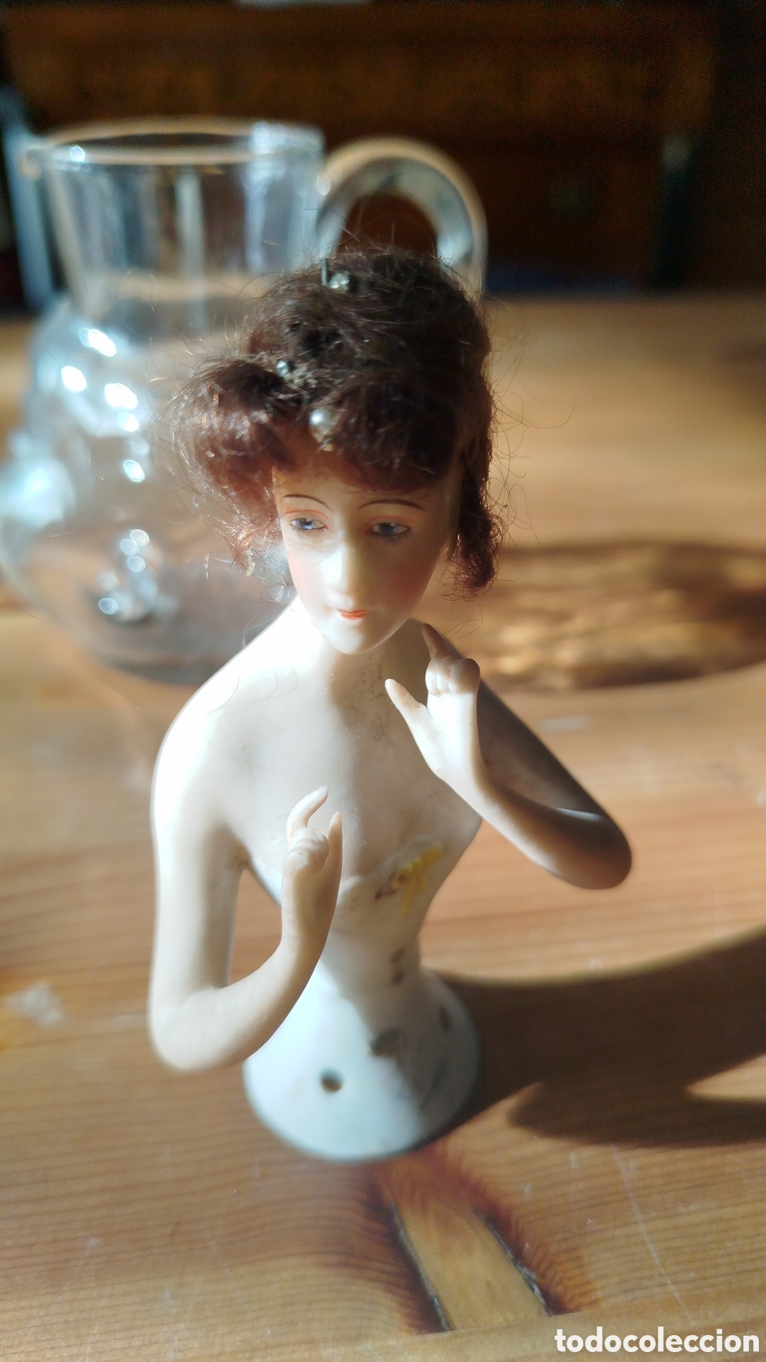 Mu&ntilde;ecas Porcelana: Busto de mu&ntilde;equita de fina porcelana