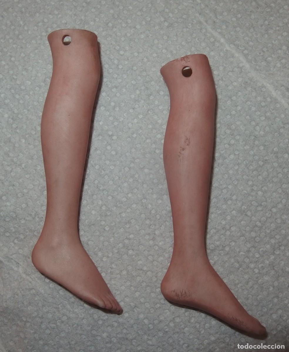 Mu&ntilde;ecas Porcelana: ANTIGUO PAR DE PIERNAS DE PORCELANA O BISCUIT,DE PRINCIPIO DEL SIGLO XX