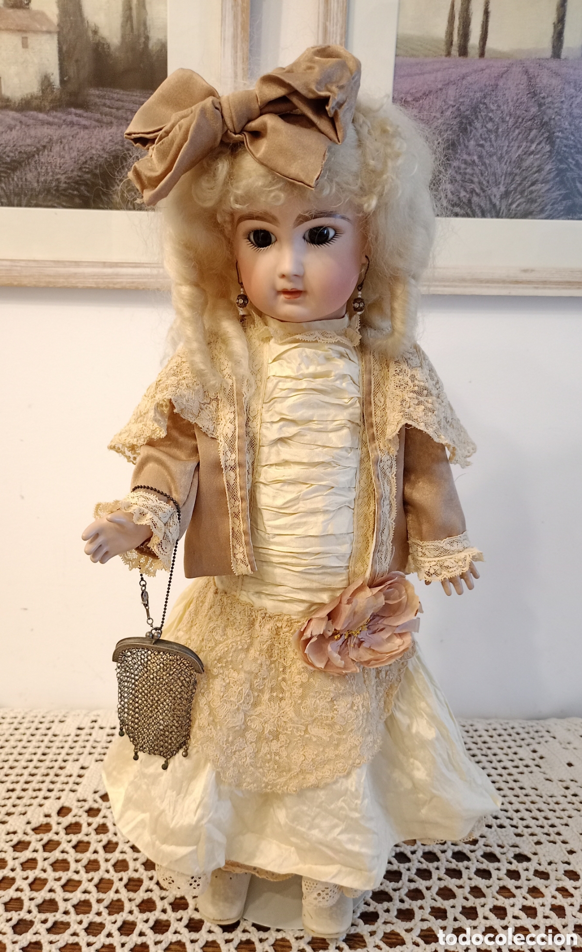 Mu&ntilde;ecas porcelana: Antigua repro de mu&ntilde;eca Jumeau
