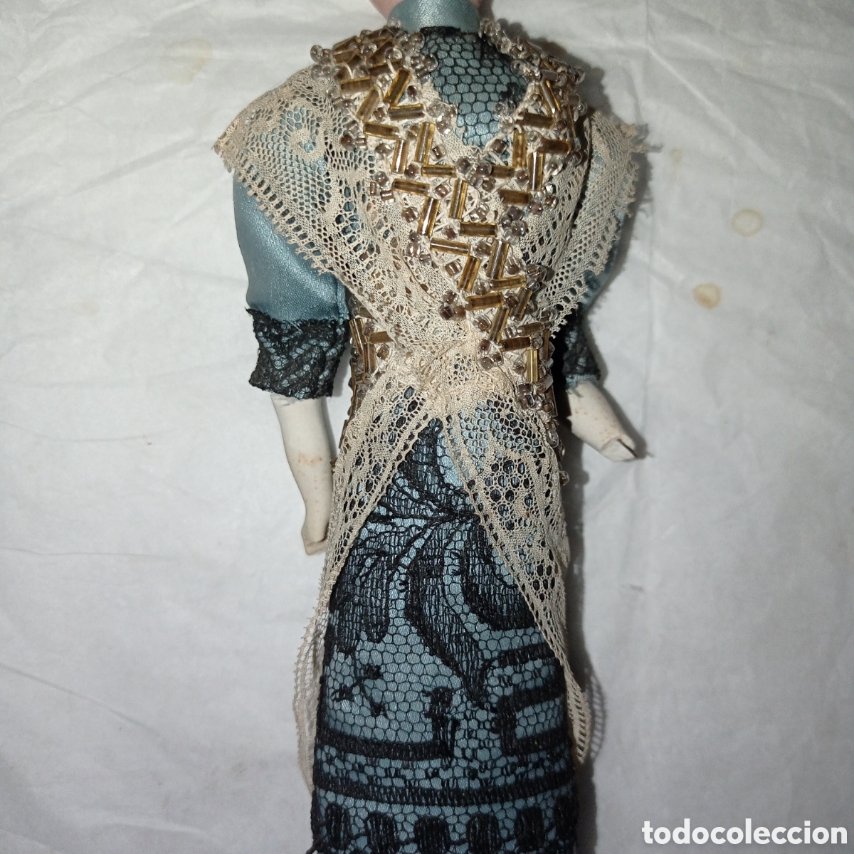 Mu&ntilde;ecas porcelana: Mu&ntilde;eca antigua de biscuit - Foto 2