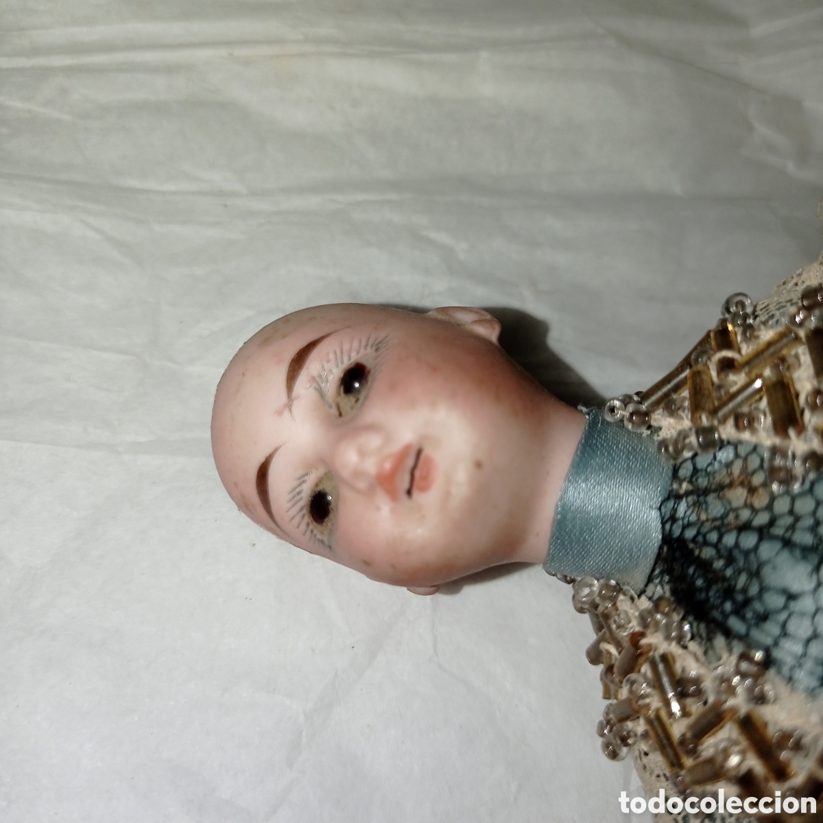 Mu&ntilde;ecas porcelana: Mu&ntilde;eca antigua de biscuit - Foto 4