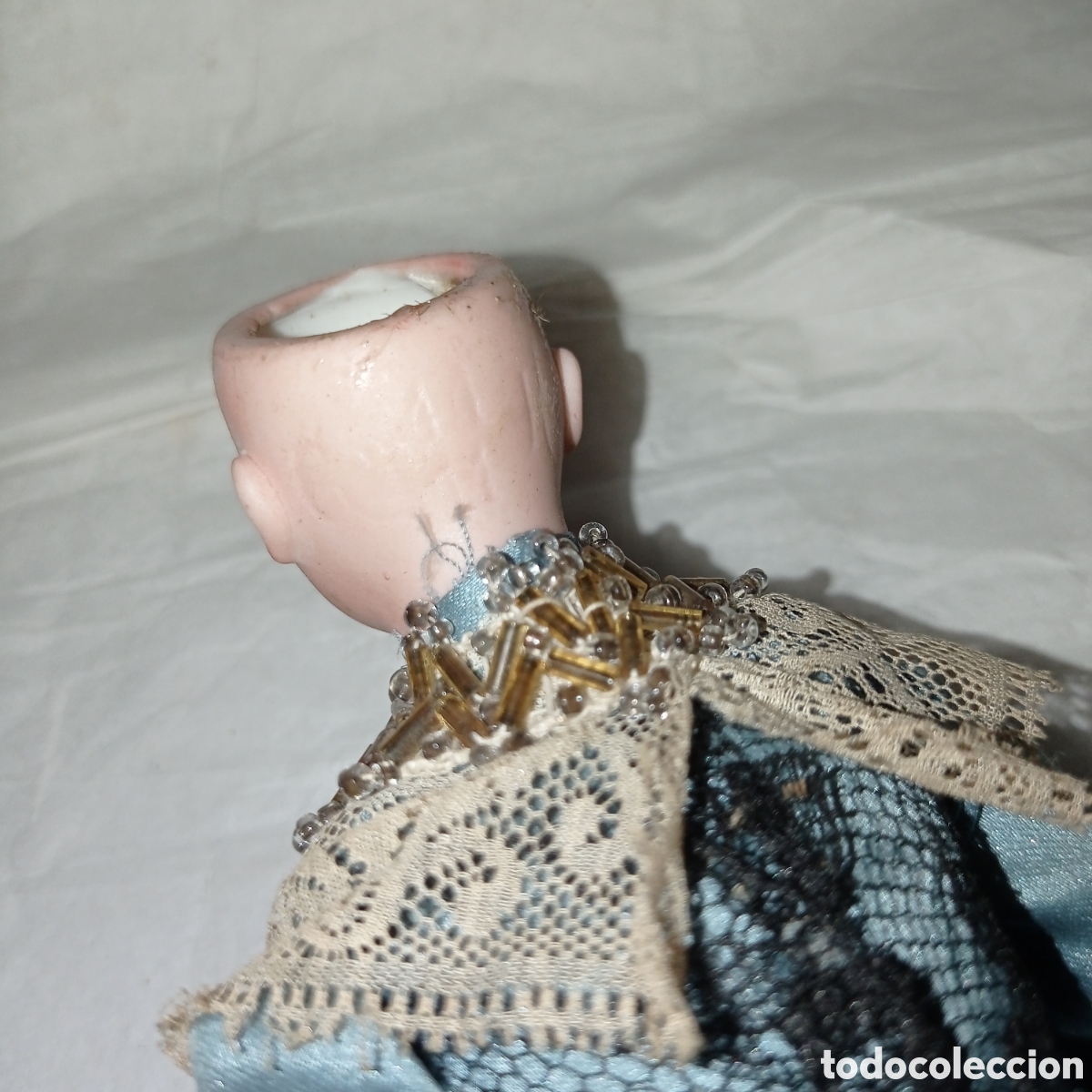 Mu&ntilde;ecas porcelana: Mu&ntilde;eca antigua de biscuit - Foto 5