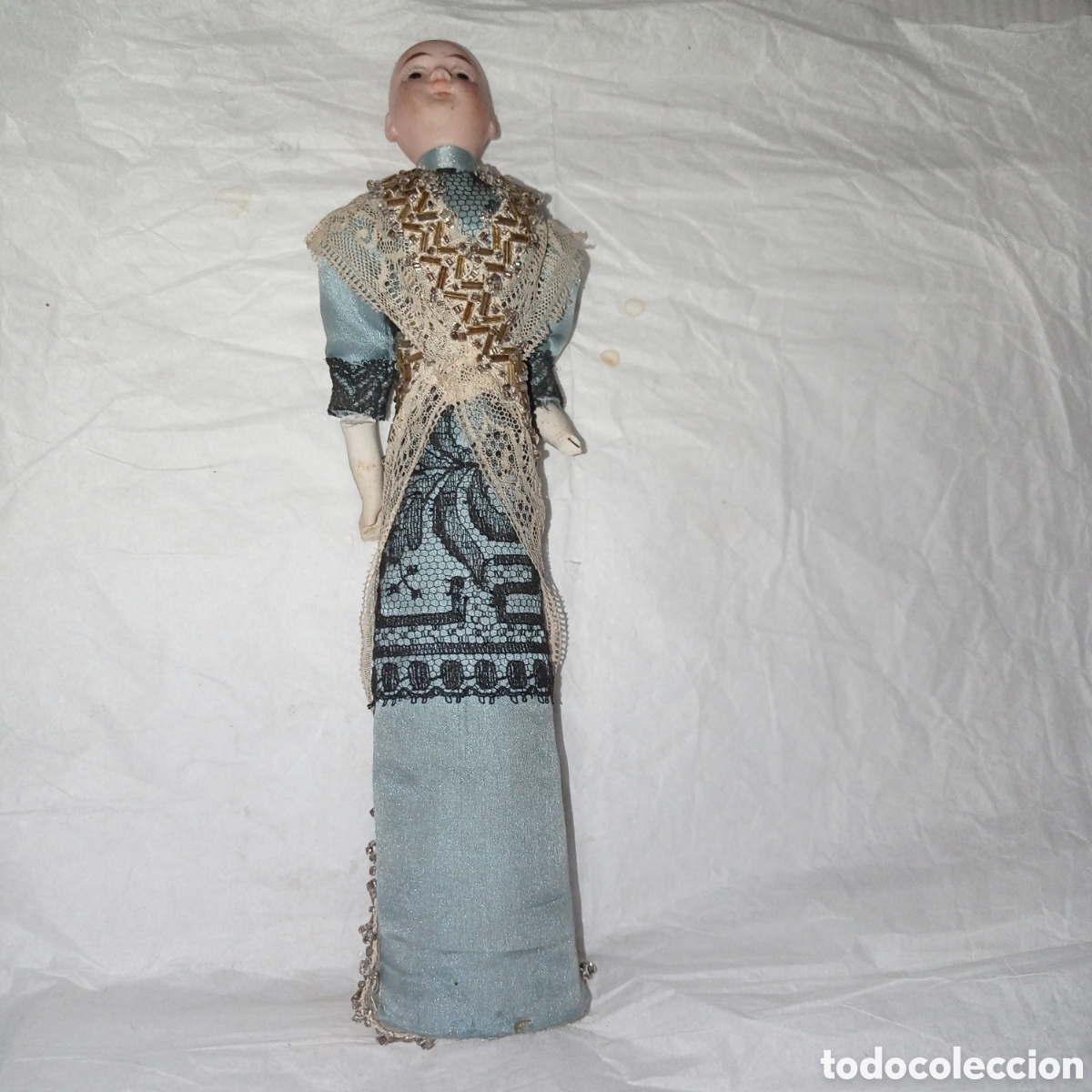 Mu&ntilde;ecas porcelana: Mu&ntilde;eca antigua de biscuit - Foto 1