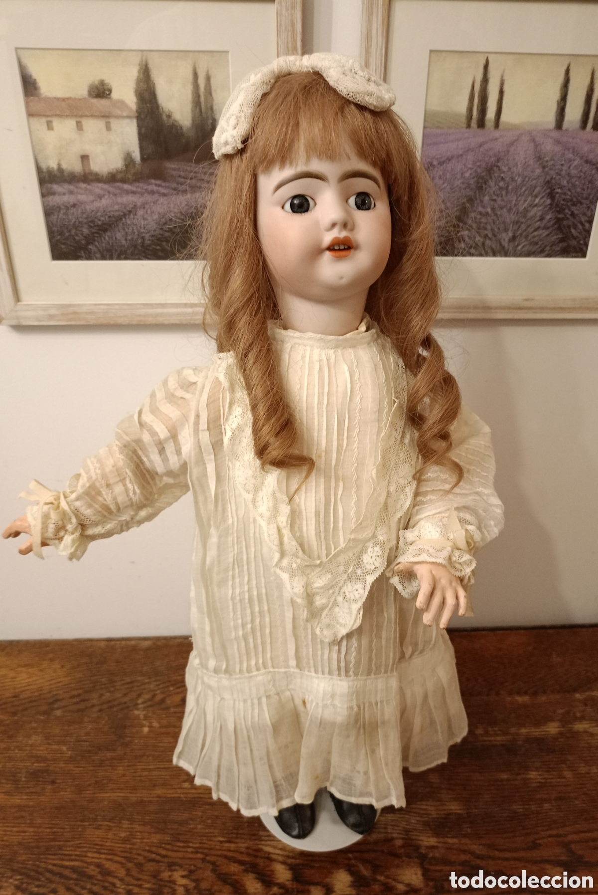 Mu&ntilde;ecas porcelana: Rara Mu&ntilde;eca SFBJ Caminante y Lanzabesos