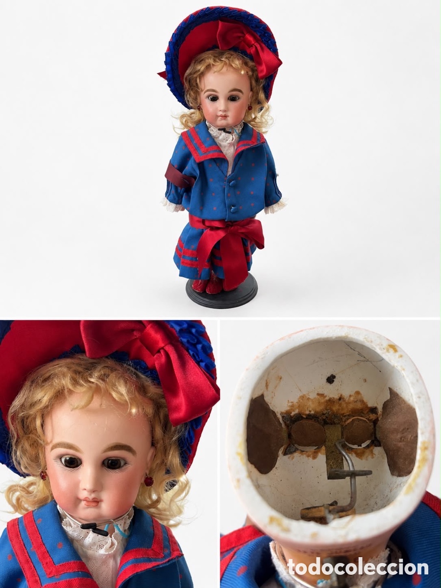 Mu&ntilde;ecas porcelana: Mu&ntilde;eca jumeau con mecanismo de cierre de ojos
