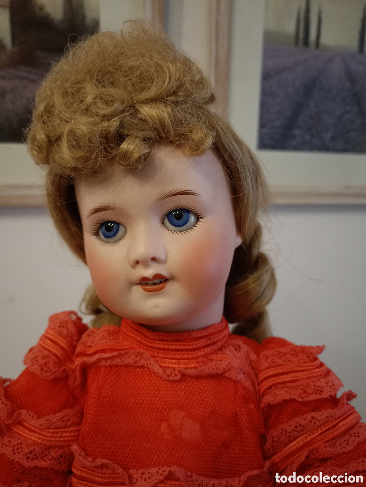 Mu&ntilde;ecas porcelana: Antigua mu&ntilde;eca francesa S.F.B.J de principios del 1900