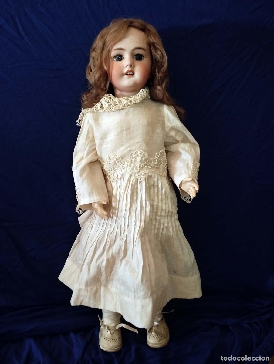 Mu&ntilde;ecas porcelana: Mu&ntilde;eca antigua porcelana francesa DEP
