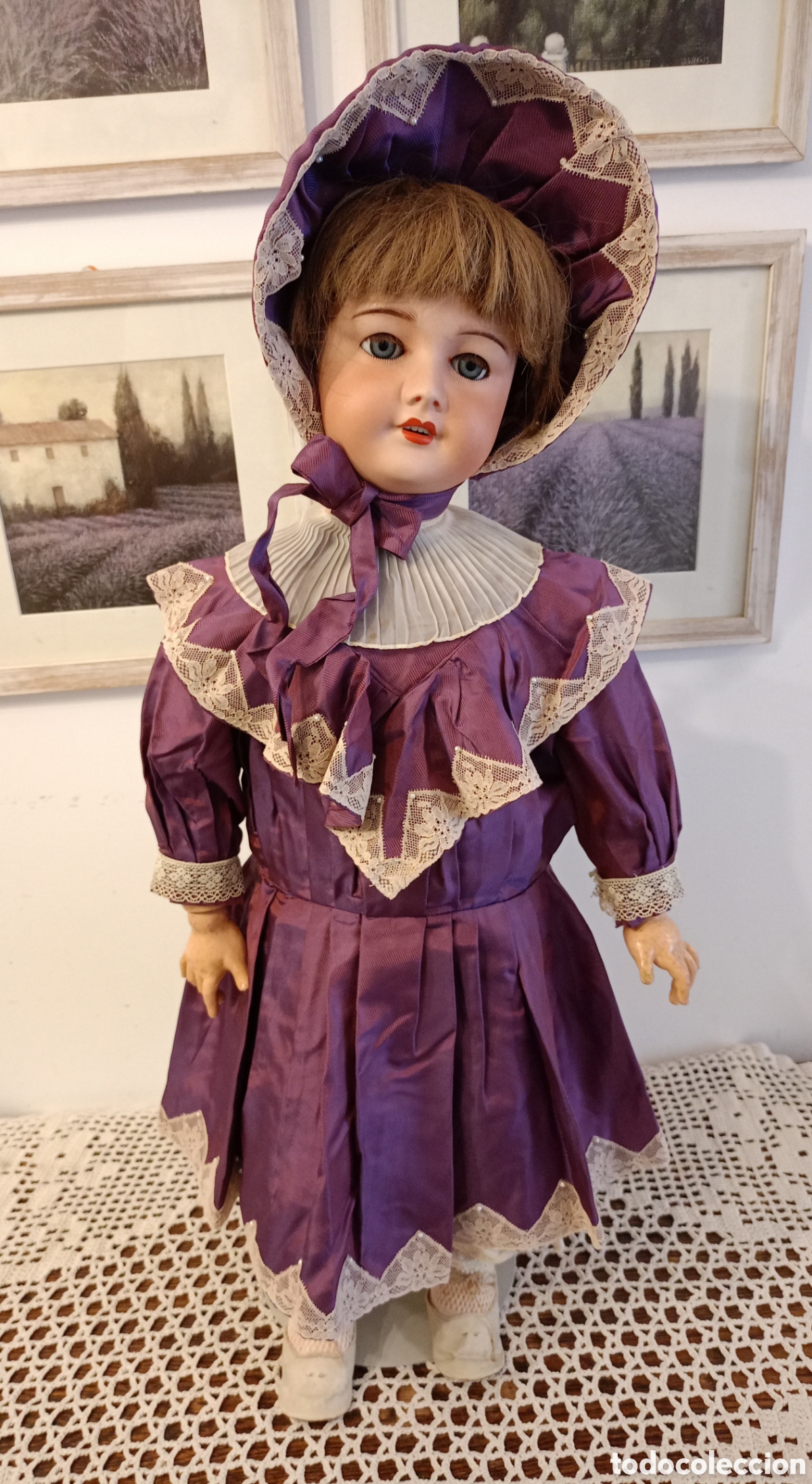 Porzellanpuppen: Gran Mu&ntilde;eca Francesa de Porcelana UNIS FRANCE 301 SFBJ - 70 cm - T.14 - Excelente Rostro