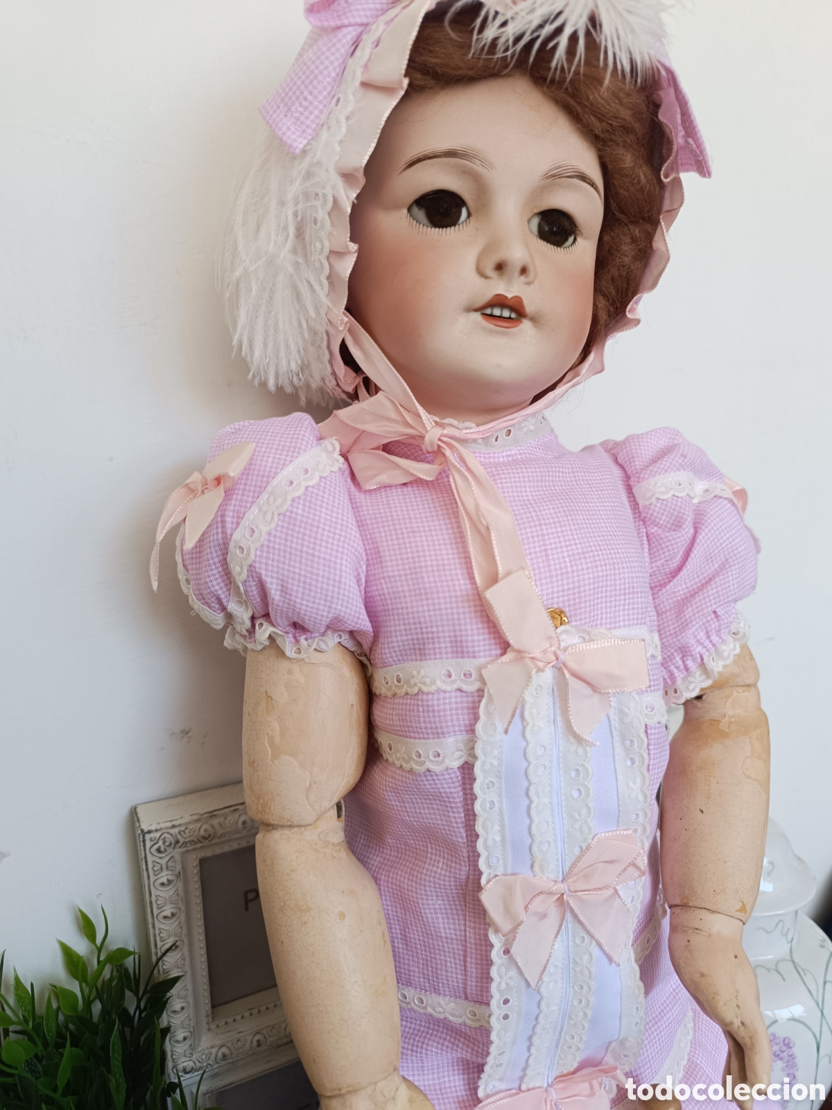 Mu&ntilde;ecas porcelana: Mu&ntilde;eca antigua francesa 301