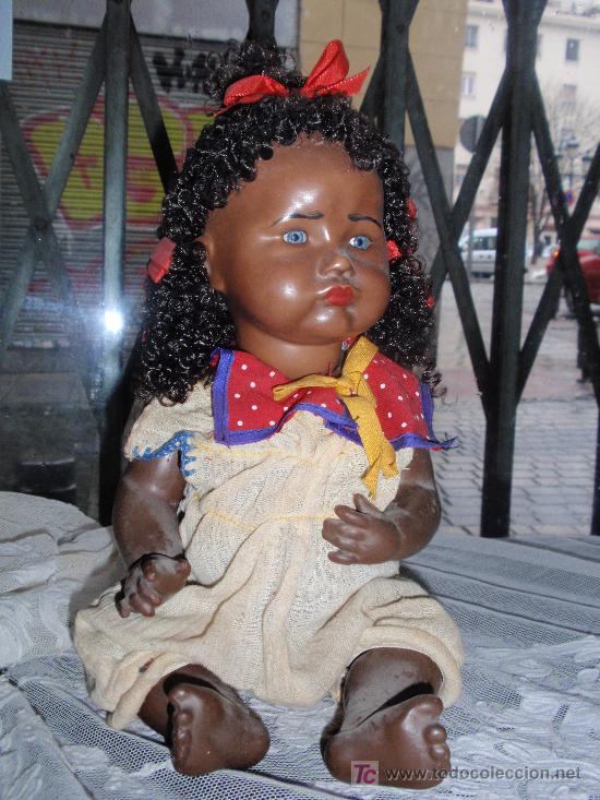 muñecas negras de porcelana