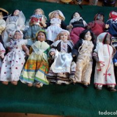 Muñecas Porcelana: COLECCIÓN DE 15 MUÑECAS DE CERÁMICA CON VESTIDOS DE DIFERENTES PAISES