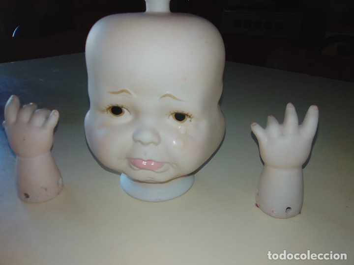 Mu&ntilde;ecas porcelana: Mu&ntilde;eca Tri-faces, d&eacute;cada de los 50 - Foto 2