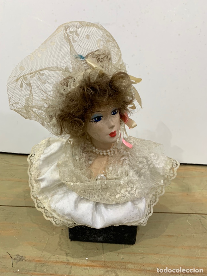 Mu&ntilde;ecas porcelana: Busto mu&ntilde;eca ceramica - Foto 3