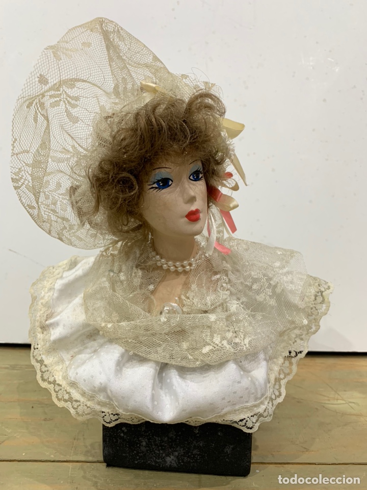 Mu&ntilde;ecas porcelana: Busto mu&ntilde;eca ceramica - Foto 1