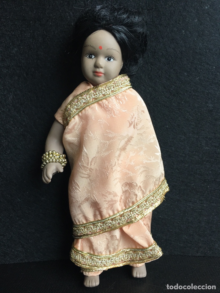 Mu&ntilde;ecas porcelana: Mu&ntilde;eca hind&uacute; - Foto 1