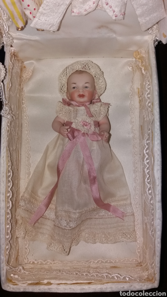 Mu&ntilde;ecas porcelana: Beb&eacute; Kaiser de porcelana 14cm con complementos - Foto 1