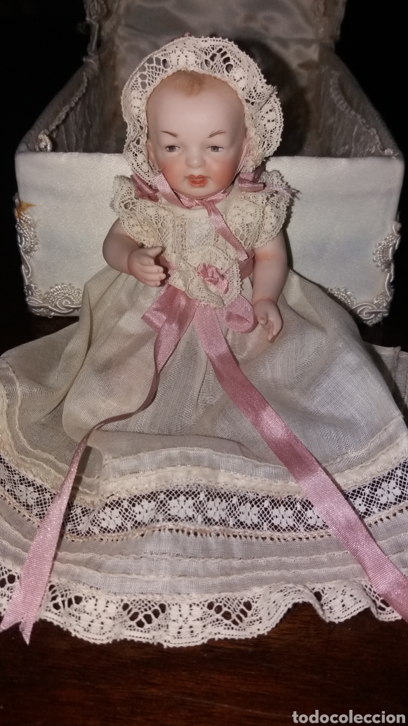 Mu&ntilde;ecas porcelana: Beb&eacute; Kaiser de porcelana 14cm con complementos - Foto 6